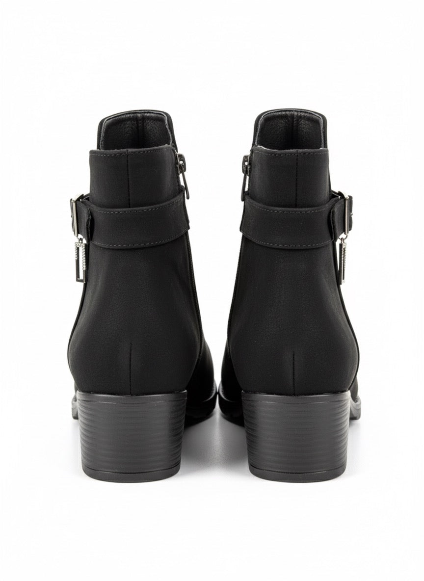 Modern Chain | Gold Zincir Detaylı Kahve Rengi Sivri Burun Bot