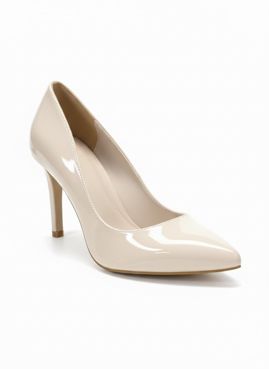 Sivri Burunlu Nude Kadeh/İnce Topuk Stiletto