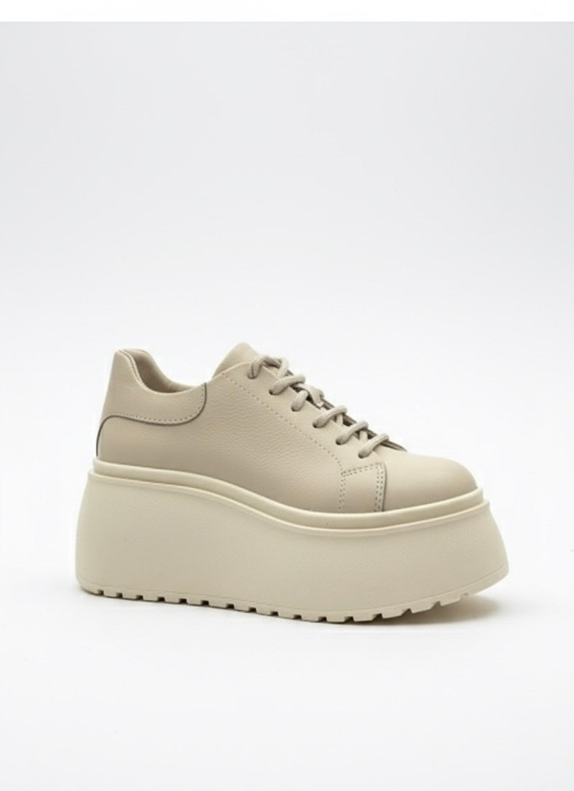Hakiki Deri, Mega Platform Sneaker