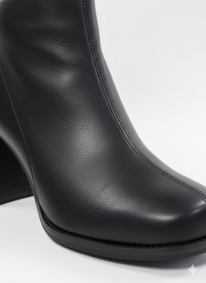 Küt Burunlu, Streç Siyah Blok Topuk Bot